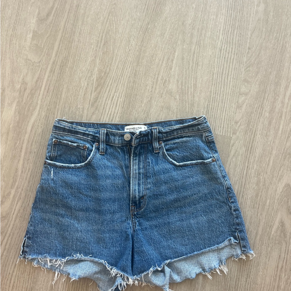 Abercrombie & Fitch high waisted curve love denim shorts